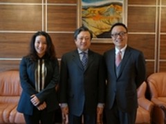 中国驻外大使朱邦造会见完美世界萧泓