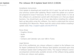 苹果发布OS X 10.9.3开发测试版 支持4K