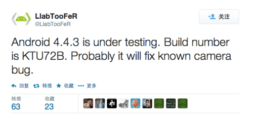 传：谷歌正在测试Android 4.4.3 KitKat