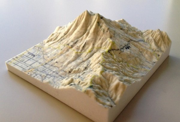 【图】日本提供地形地图3D打印技术服务 - 打
