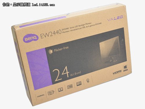 明基EW2440L金色显示器评测-包装附件篇