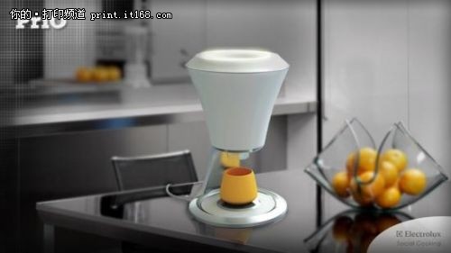 3D打印新概念 残渣当材料一体式榨汁机