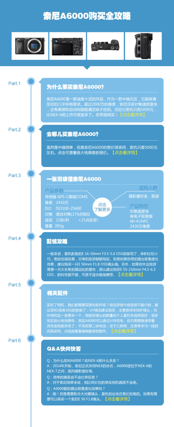 对焦速度一流 索尼A6000选购全攻略