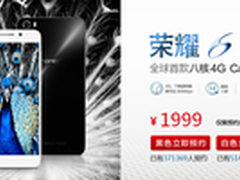 4G Cat6手机荣耀6 预约量已超过200万人