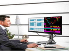 炒股工作两不误 飞利浦21:9 多用显示器