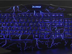 网吧炫酷无人能比用爆裂纹炫光游戏键盘