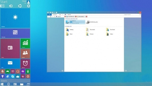 最新曝光windows 9界面