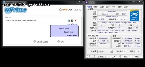 超频至4.7GHz基准性能测试成绩