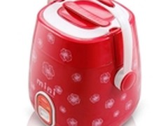 红色也可小清新 雅乐思迷你电饭煲89元