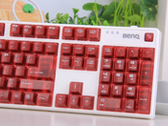 炫彩流红 张扬中低调 明基红轴机械键盘