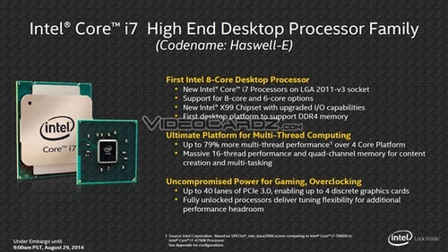 门槛高了 Haswell-E处理器官方价格公布