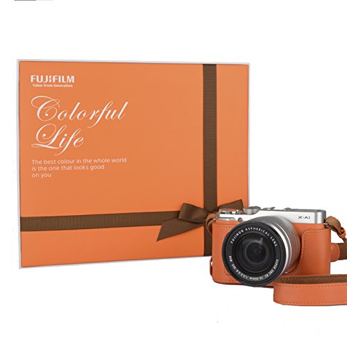 【图】送皮套肩带 富士X-A1橙色礼盒套装279