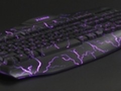 夜晚奋战不费力 爆裂纹炫光游戏键盘