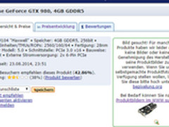 双6pin+2560个CUDA GTX980显卡规格曝光