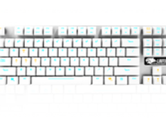 白银色的达尔优机械合金版键盘震撼上市