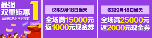 国美多品类满千减百 最高再返2000元券