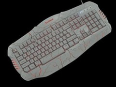 炫光爆裂纹游戏键盘白色版充满时尚元素