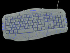 高端网咖最佳选择 炫影狂鲨白色版键盘