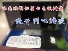 炫光炫影狂鲨白色版键盘提升网吧档次