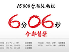 1.5万台乐视TV超级电视商城6分06秒售罄