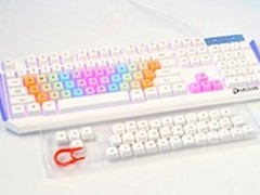 薄膜也玩彩虹键帽 达尔优VX90彩虹键盘