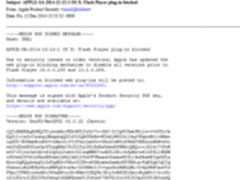苹果在OS X封杀Flash Player的多个版本