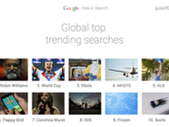 Google 2014年搜索热门排行榜名单出炉 