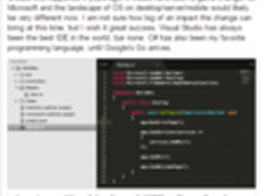 .Net开源是进步 但短期超过Java不现实