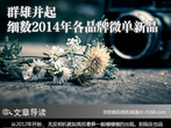 群雄并起 细数2014年各品牌微单新品