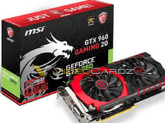GTX 960浮出水面 标配2GB显存性能出色
