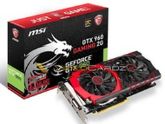 配备2GB显存 中端小霸王GTX960规格曝光