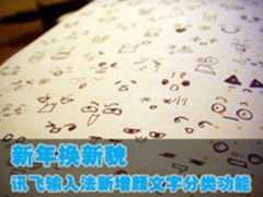 讯飞输入法新增颜文字分类功能