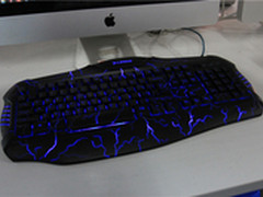 炫光爆裂纹游戏键盘用户评价：灯效炫酷