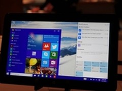 运行在小型平板上的Windows 10系统界面