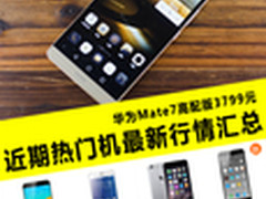 华为Mate7高配3799元 热门手机行情汇总
