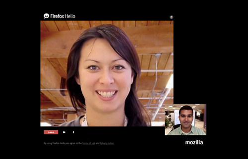 Firefox 35新版加入Hello视频通话功能