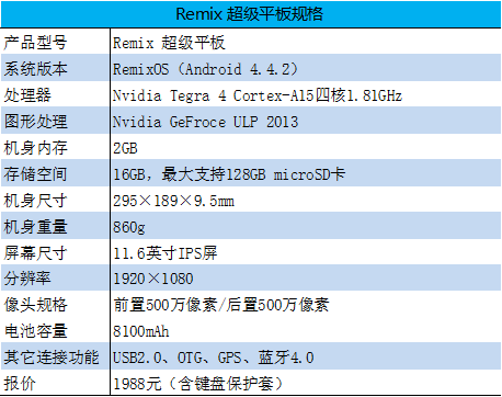 安卓系统也玩混搭风 Remix平板电脑评测