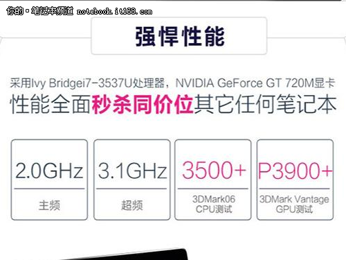 i7芯+2G独显 华硕W40CC国美报价3498元