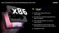 IPC性能提升40% AMD Zen架构规格再曝光