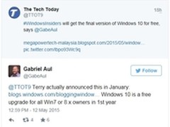 Windows确认Windows 10仅第一年免费
