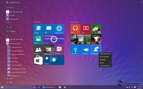 Windows 10 Build 10108上手体验截图