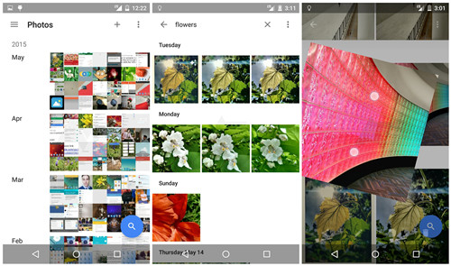 Android M照片应用更多截图：UI大变身