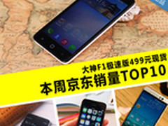 大神F1极速499现货 本周京东销量TOP10