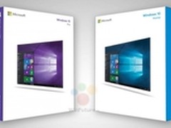 Win 10包装盒曝光：蓝色家庭 紫色职业