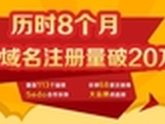 Top域名注册量破20万全球排名跃居第5位