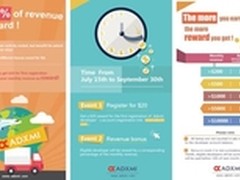 Adxmi：用收入12%奖励移动应用开发者！