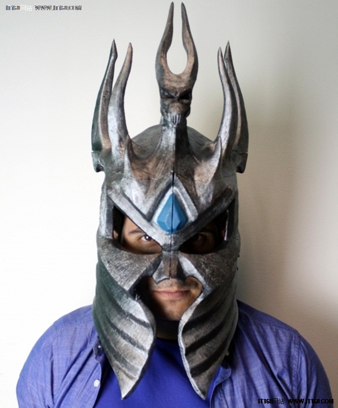 3D打印《魔兽世界》大Boss巫妖王的头盔