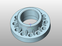 三维CAD/CAM 中望3D创建法兰盘零件模型