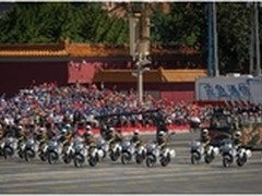 海能达警用摩托车通信系统亮相9.3阅兵