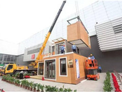 神奇3D打印别墅 住博会现场3小时完工